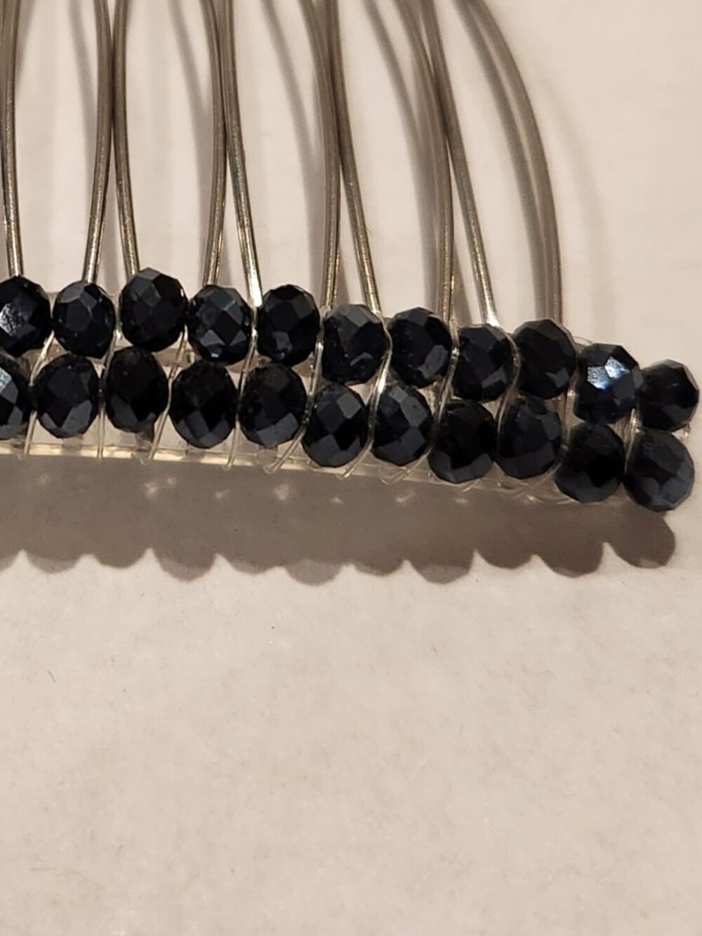 Black Rhinestone Hair Accessory - Picture 2 of 4